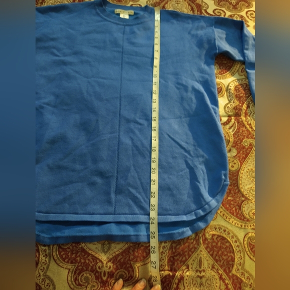 Size S blue casual Lightweight crew neck Sweater Relaxed fit - Picture 10 of 10